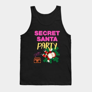 Secret Santa Party Sata Dance Christmas Party Tank Top